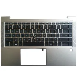 HP EliteBook 840 G8 745 845 G7 6070B1847701 M36312001 M36312B31用のHP EliteBook 840 G8 745 845 G7の新しいバックライトUSキーボードフレーム