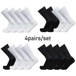 Meias esportivas 4Pairs/Set Aero Pure Color Cycling Sports Sports Silicone Non Slip Pro Racing Bicycle Meocks Summer Summer Cool Calcetines Ciclismo 230526