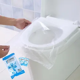 Coprisedili per WC 50 pezzi/set copriwater monouso impermeabile comodo per sostituire gli accessori per il bagno in plastica antiscivolo