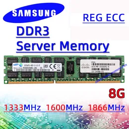 Rams Samsung Server Hafıza DDR3 8GB 1333MHz 1600MHz 1866MHz Reg Ecc RAM PC310600R 12800R 14900R