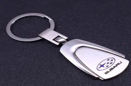 Creative Metal Car Keychain voor Subaru Badge Logo Lange keten Key Ring 4S Shop Promotional Gift Auto Accessoires Key Toy2023936