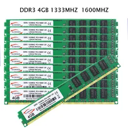 IMPRESSORES DDR3 RAM 4GB 1600MHz Brand Baixa tensão de baixa tensão 1.5V PC312800U Memória de mesa Dimm 240pin noNecc