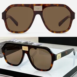 Mens Plaque sunglasses D4433 Men Designer Square frame glasses Style Popular Summer sunglasses for men The middle metal segment has a letter logo With original box