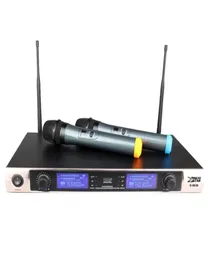 U8630 KARAOKE UHF trådlöst mikrofonsystem Microfono Inalambrico Professional Dual Channel Cordless Mottagare 2 X Handheld Mic Vo4561845