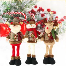 Dekoracje świąteczne Dekoracja Innowacyjny łosie Santa Snowman Dekorat Tree Year Prezenta