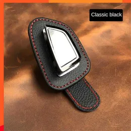 New Strong Elasticity General Ticket Clip Exquisite Leather Carbon Fiber Clip Convenient Car Glasses Sunglasses Clip Car Interior