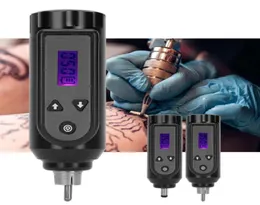 Handy Wireless Tattoo Power Supply Display LCD Macchina per tatuaggi di grande capacità Batteria Interfaccia RCA DC 8 ore di lavoro duraturo7655213