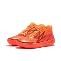Orange MB02 Supernova Fiery Coral Kids Män Kvinnor Basketskor till salu Jade Slime Lake Green Sport Shoe Sneakers Storlek 4.5-12 MB01