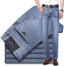 Spring 2022 and Summer Brand Men039s Jeans Busin Casual Pants Elastic Straight Tube Thin Style7604722