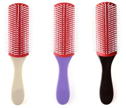 Oil Head Hair Fine Massage Combs Brushes Men Antistatic Magic 9 Rows Hair Brush Comb Salon Styling Hairdressing Scalp Massager1782985