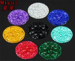 30pcs 30mm Round Resin Rhinestones applique crystal and Stones Flat Back Button For Clothes Dress Crafts decoration No Hole ZZ7828262671