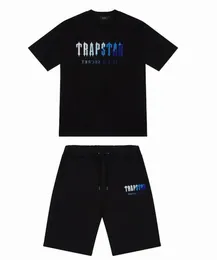 Trapstar Krótki zestaw męski Trapstar T Shirt krótkie rękawowe Wydruk strój Tracksuit Cotton London Streetwear S-2xl Perfect Fit with Mens Designer Shorts