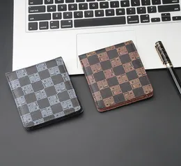 Erkek cüzdan tasarımcısı yeni küçük PU üç kat erkek çantası portafoglio uomo marka üçlü para çantası carteira maskulina4465141