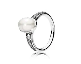 New Brand 100 925 Sterling Silver Elegant Beauty Romantic Pearl Ring For Women Wedding Rings Fashion Jewelry5217839
