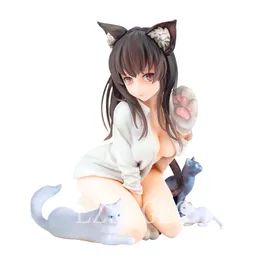 ألعاب مضحكة البرقوق Ko-Yafus Cat Girl Mia 1/7 Scale PVC Action Figure Sexy Girl Girl Figure Model Collection Doll Doll