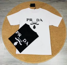 Hommes Pra Prad T-shirt respirant décontracté imprimé créatif t-shirt coupe ajustée col rond à manches courtes mâle t-shirt noir blanc t-shirts pour hommes