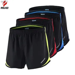 Mäns shorts arsuxeo Men's Running Shorts 2 i 1 Summer Quick Dry Marathon Shorts Gym Jogging Crossfit Fitness Sport Shorts With Midje rep L230520