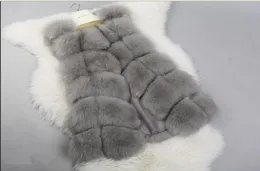2021 Fashion Brand Sell Luxury High Imitation Women Faux Fur Vest Long Coat Winter Woman Warm Thick Splice Jackets Female Wais6933063