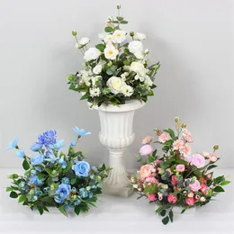 Decorative Flowers Wedding Simulation Flower Art Road Lead Happy T Taiwan Home Layout Shopping Mall El