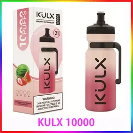 Originele Kulx 10000 Puffs Wegwerp vape Pen 20 ml Big Pods Cartridge 850 mAh Oplaadbare batterijverdamper 10 Smaken Beschikbaar 0% 2% 3% 5% Niveau in voorraad CIGVAPES