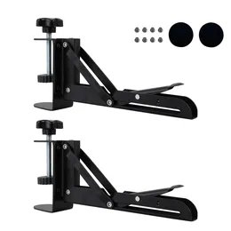 Stand 2pcs ergonomik ev ofis Klavye tepsisi kelepçesi çekin Kolay kurulum soğuk haddelenmiş çelik DIY yüksekliği ayarlanabilir sağlam, masa altında