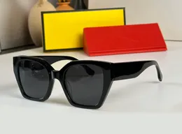 Occhiali da sole in acetato nero con montatura a ponte basso 40070 Occhiali da sole estivi da donna firmati Sunnies gafas de sol Sonnenbrille Shades UV400 Eyewear con scatola