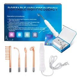 Face Massager Beauty Star Electrode High Frequency Machine Spot Acne Remover Skin Care Face Spa High Frequency Massager 230526