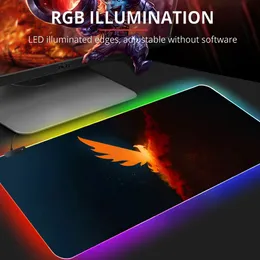 패드 Tom Clancy의 The Division Gaming RGB 마우스 패드 고무 MAT MAT DESKMAT MOUSEPAD 게이머 러그 MausEpad 컴퓨터 액세서리 매트 PC