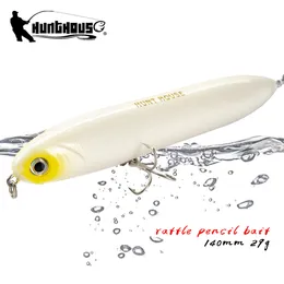Fishing Hooks Hunthouse Chatter Beast Surface Pencil Lures Long Casting Seabass Floating 140mm 29g Walk The Dog Hard Bait Top Water 230526