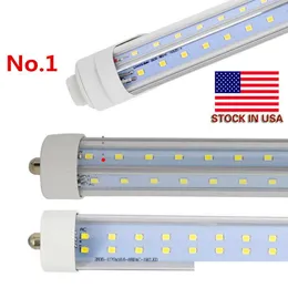 Led Tubes Tube Stock In Us Vshaped Single Pin Fa8 R17D 8Ft Lights 65W 72W 8 Feet T8 Double Sides Ac85265V Drop Delivery Lighting Bbs Dhxae