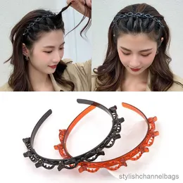 その他のファッションヘアバンドヘアピンヘッドバンド女性プラスチック編組レディーススポーツヘアヘッドウェアヘアの装飾品