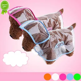 New Hooded Pet Dog Raincoat Waterproof For Small Medium Dogs Cats Transparent Puppy Jumpsuit Raincoat Dog Raincoats Clothes Supplies