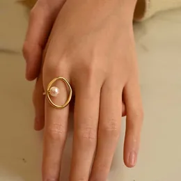 Pierścienie zespołu vintage barokowy złoty kolor metalowy pusty Pierścienie Pierścienie Pierścienie duże Pierścienie dla kobiet dla dziewcząt impreza Prezent Biżuteria modowa AA230529