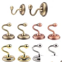 Hooks Rails Curtain Coat Hook Metal Holdback Wall Mount Zinc Eloy Coated Cloth Hat Hat Peg Door Window Hanger Drop Delivery H DH4YZ