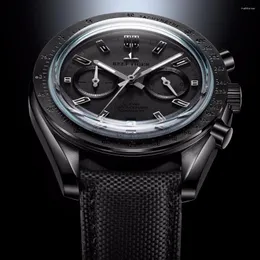 Zegarek na rękę 2023 Rafa Tiger/RT Designer Chronograph Watch z datą nylonowy pasek Luminous Sport Male Black RGA3033