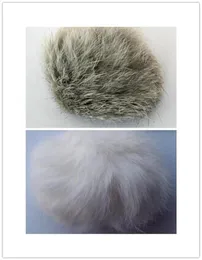Pet Products Natural Cat Toy Real Rabbit Murce Ball No Dear Pet Toy WhiteGrey 5CM DIA 50PCSLOT4268273
