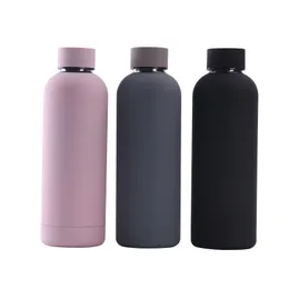 20pcs 17oz 500ml Flask Sports Water Bottle Double Walled Stainless Steel Vacuum Insulated Cups Travel Thermos