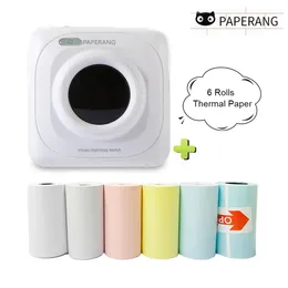 Skrivare Paperang Mini Thermal Bluetooth Printer Portable Photo Pictures Printer för mobiltelefon Android iOS Impresoras Fotos Gift