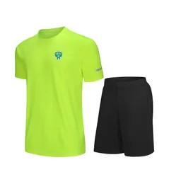 Jak Saint-Etienne Men Children Leisure TrackSuits Jersey Szybki suszony garnitur z krótkim rękawem Outdoor Sports Shirt