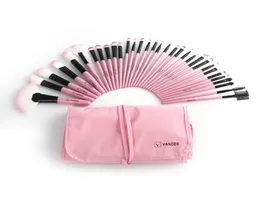 Makeup Brushes 32pcs Pink Professional Cosmetic Eye Shadow Makeup Brush Set Pouch Bag R567700016