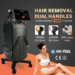 المبيعات الساخنة الصمام الثنائي ليزر 808nm آلة إزالة الشعر ليزر 3 أطوال موجية 200 مليون لقطة لاستخدام السبا