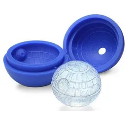 Creative Silicone Blue Wars Death Star Round Ball Ice Cube Mold Tray Desert Sphere Mould DIY7664665