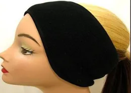 WholeWinter Popular Neutral Mens Womens Fleece Earband Stretchy Headband Earmuffs Ear Warmers Black 2801724