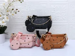 3PCS Projektantka MC Visetoss Kobiety na ramię torebka torebka multi pochette cross body luksusowe marka lady torebka