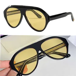 Sonnenbrille Damen und Herren Freizeitstil 0479 Markendesigner Schwarzer Rahmen Goldlinse Top-Qualität Occhiali da sole 59-14-145 0479S