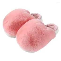 Party Favor YY Household Cute Ball Plush Slippers Winter Fleece Lined Padded Warm Keeping