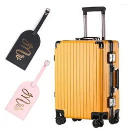 Korthållare 2st Portable Bag Accessories Travel Supplies Handväska Pendant Suitcase Etikett ID Adress Taggar Bagage Claim Bagage Tag