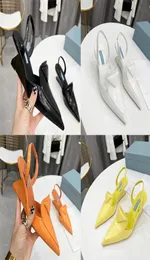 Wedge Sandal Women Pointed Toe Pumps Patent Leather Pumps Straps Designer Sandals Catwalk Spring Shoes2525599