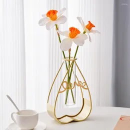 Vasi 2 pezzi/set contenitore floreale base stabile creativa accessori per la casa squisiti vaso per piante fiore