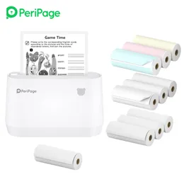 Drucker Original Peripage A9S Mini Thermaldrucker Tasche Wireless BT 304DPI Portable Photo Mobile Drucker Quittungsbeschriftungsbezeichnung Aufkleber Aufkleber